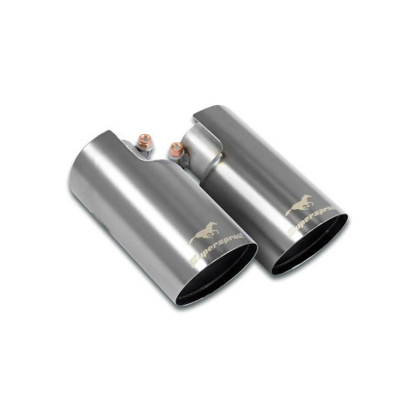  SUPERSPRINT exhaust systems Supersprint Endpipes kit Right - Left "Racing-Gun Metal Grey" O90 ALFA ROMEO 4C Coupè 13+ | races-shop.com