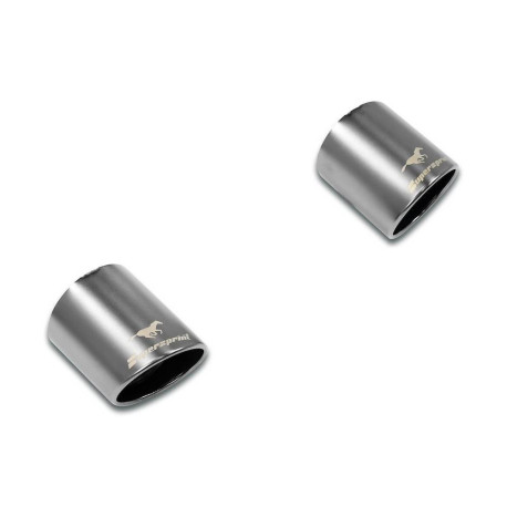  SUPERSPRINT exhaust systems Supersprint Endpipe kit Right - Left "Gun Metal Grey" O 120 ALFA ROMEO STELVIO 2.0i Turbo Q4 17-19 | races-shop.com