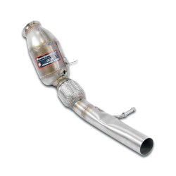 Supersprint Downpipe left + Metallic catalytic ALFA ROMEO STELVIO QUADRIFOGLIO 2.9i V6 Bi-Turbo 17-19