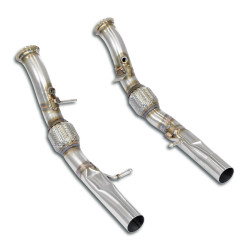 Supersprint Downpipe right - left (Replaces catalytic) ALFA ROMEO STELVIO QUADRIFOGLIO 2.9i V6 Bi-Turbo 17-19