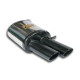  SUPERSPRINT exhaust systems Supersprint Rear exhaust Left 100x75 "Gun Metal Grey" AUDI A6 C7 4G (Sedan + Avant) 2.0 TFSI 11-12 | races-shop.com