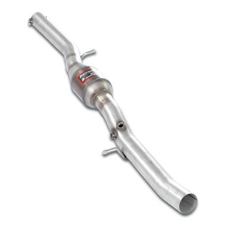  SUPERSPRINT exhaust systems Supersprint Centre pipe with metallic catalytic converter. AUDI TT Mk1 QUATTRO Coupé / Roadster 1.8 T 99-05 | races-shop.com