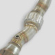  SUPERSPRINT exhaust systems Supersprint Downpipe Right+ Metallic catalytic converter AUDI A6 RS6 QUATTRO (Sedan + Avant) 4.2i V8 Turbo 02-04 | races-shop.com