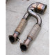  SUPERSPRINT exhaust systems Supersprint Downpipe + Metallic catalytic converter Ø143mm AUDI TT RS QUATTRO Coupè 2.5 TFSi 09-15 (Ø80mm system) (with valve) | races-shop.com