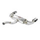  SUPERSPRINT exhaust systems Supersprint Rear exhaust with valves right - left 145x95 "Gun Metal Grey" AUDI TT RS QUATTRO Coupè 2.5 TFSI 17+ (with valve) | races-shop.com