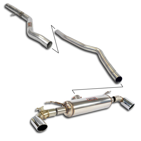  SUPERSPRINT exhaust systems Supersprint Sport&Sound pack with valve (manual gearbox) BMW F20 / F21 125i 2.0T 11-14 (with valve) | races-shop.com