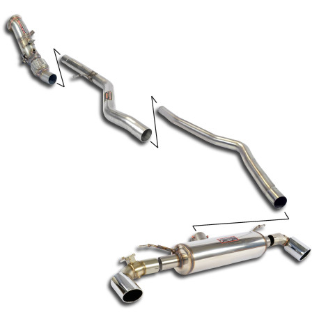  SUPERSPRINT exhaust systems Supersprint Track performance pack with valve (manual gearbox) BMW F20 / F21 125i 2.0T 11-14 (with valve) | races-shop.com