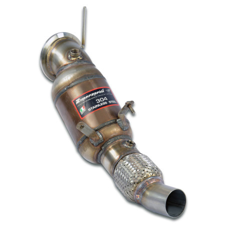  SUPERSPRINT exhaust systems Supersprint Downpipe + Metallic catalytic WRC BMW F20 / F21 LCI 116i 18-19 | races-shop.com