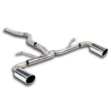  SUPERSPRINT exhaust systems Supersprint Connecting pipe + rear pipe Right O100 - Left O100 (Muffler delete) BMW F30 / F31 (Sedan-Touring) 316d 12-15 | races-shop.com