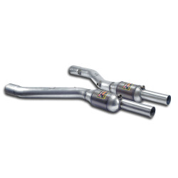 Supersprint Front exhaust Right - Left with Metallic catalytic converter BMW E60 / E61 545i V8 (N62) (Sedan - Touring) 03-05