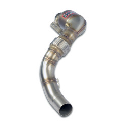 Supersprint Turbo downpipe kit + Metallic catalytic converter LeftAccepts the stock "Cat.-Back" system BMW F07 GT 550i 12-17