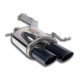  SUPERSPRINT exhaust systems Supersprint Rear exhaust Left 100x75 "Gun Metal Grey" BMW F10 550i V8 10-12 | races-shop.com