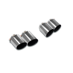 Supersprint Endpipe kit "Race-Gun Metal Grey" OO100 Right - OO100 Left BMW G30 M550i xDrive 16-18 (with valve)