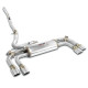 SUPERSPRINT exhaust systems Supersprint Rear exhaust with valve Right - Left for the Stock end tips BMW U10 X2 M 35i xDrive 2.0i Turbo 24+ | races-shop.com