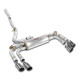  SUPERSPRINT exhaust systems Supersprint Rear exhaust with valve OO100 Right - OO100 Left "Gun Metal Grey" BMW U10 X2 M 35i xDrive 2.0i Turbo 24+ | races-shop.com