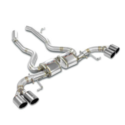 Supersprint Rear exhaust "Race" Right OO90 + Left OO90 "Gun Metal Grey" BMW G02 X4 M40i xDrive 17+