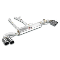 Supersprint Rear exhaust Right "Gun Metal Grey" OO90 - Left OO90 with valve BMW G07 X7 40i xDrive 18+