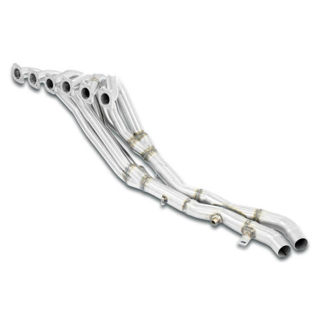  SUPERSPRINT exhaust systems Supersprint Manifold + "X-Pipe" (Left Hand Drive)Stainless steel for OEM catalytic converter BMW E30 320i Kat | races-shop.com