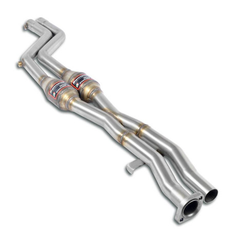  SUPERSPRINT exhaust systems Supersprint Front exhaust with Metallic catalytic converter right + left BMW E36 320i 24v (Sedan / Coupé / Convertible) 90-94 | races-shop.com