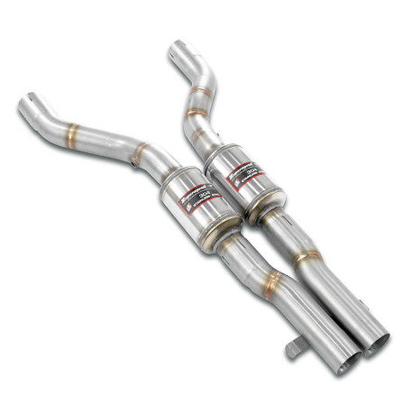  SUPERSPRINT exhaust systems Supersprint Front exhaust-resonated Right - Left BMW E36 All models (For V8 - S62 / M62 / M60 engine conversion) | races-shop.com