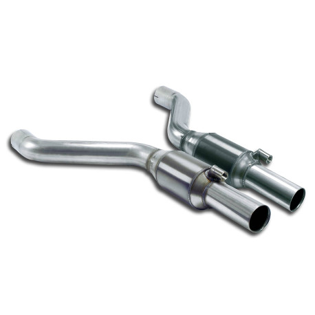  SUPERSPRINT exhaust systems Supersprint Front exhaust with Metallic catalytic converter right + left BMW E36 Compact - All models | races-shop.com