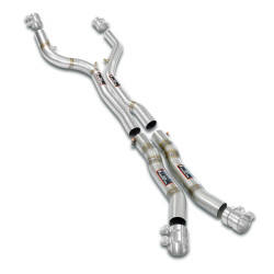 Supersprint Straight Pipe Race PackageDeletes the OPFs + mid resonatorAccepts the Std - Oem muffler BMW G87 M2 22-23