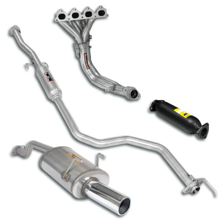  SUPERSPRINT exhaust systems Supersprint Sport package Ø50, Complete system HONDA CIVIC 4d. 1.4i / 1.6i 92-96 | races-shop.com