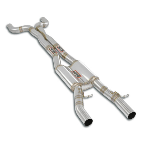  SUPERSPRINT exhaust systems Supersprint Centre exhaust Right - Left + "X-Pipe" JAGUAR XKR Coupè / Cabrio 5.0L V8 Supercharged 09-14 (with valve) | races-shop.com