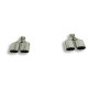  SUPERSPRINT exhaust systems Supersprint Oval endpipe kit Right + Left 120x80 RANGE ROVER L322 3.6 TD V8 06-12 | races-shop.com