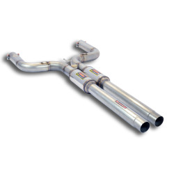 Supersprint Centre exhaust Right - Left with "H-Pipe" MASERATI Ghibli S Q4 3.0i V6 13-17 (with valve)