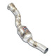  SUPERSPRINT exhaust systems Supersprint Downpipe Right + Metallic catalytic converter MASERATI Ghibli "Trofeo" 3.8L V8 Twin Turbo 20-23 (with valve) | races-shop.com