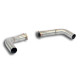 SUPERSPRINT exhaust systems Supersprint Exit pipes kit Right - Left for OEM endpipe MERCEDES X156 GLA 45 AMG 4-matic 14-15 | races-shop.com
