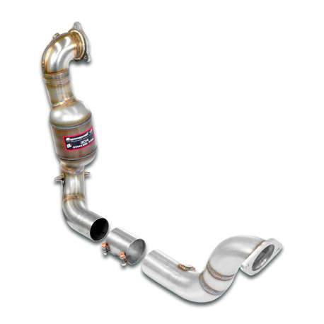  SUPERSPRINT exhaust systems Supersprint Downpipe + Metallic catalytic converter MERCEDES W177 A 35 AMG 4-Matic 19+ (with valve) | races-shop.com