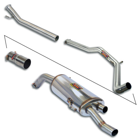  SUPERSPRINT exhaust systems Supersprint "Cat.-Back" - Body Kit Package, with Sport rear muffler PEUGEOT RCZ 1.6 THP 10-14 | races-shop.com