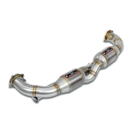  SUPERSPRINT exhaust systems Supersprint Front Metallic catalytic Right - Left "Racing" (W/o heat exchangers) PORSCHE 993 3.6i Turbo 95+ | races-shop.com