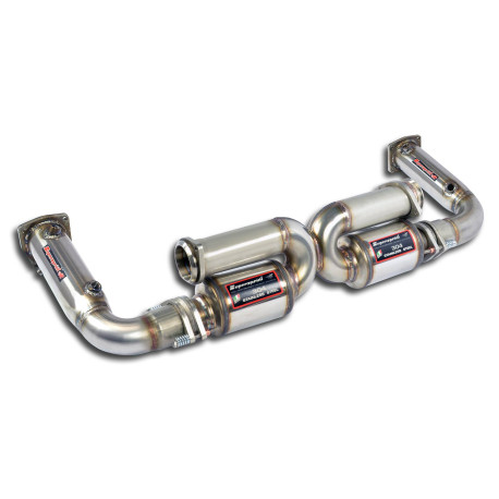  SUPERSPRINT exhaust systems Supersprint Rear exhaust Right - Left "Race" (Replaces catalytic converter) PORSCHE 997 Turbo 3.6i 06-09 | races-shop.com