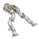  SUPERSPRINT exhaust systems Supersprint Downpipe + metallic catalytic right - left (Left / Right Hand Drive) PORSCHE MACAN S 3.0L V6 19-21 (with valve) | races-shop.com