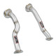  SUPERSPRINT exhaust systems Supersprint Downpipe right - left (Replaces catalytic) (Left / Right Hand Drive) PORSCHE MACAN GTS 2.9L V6 19-21 (with valve) | races-shop.com