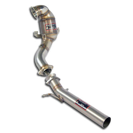  SUPERSPRINT exhaust systems Supersprint Turbo downpipe kit + Metallic catalytic converter WRC SEAT LEON 5F Cupra 2.0 TSI 13-15 | races-shop.com