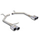  SUPERSPRINT exhaust systems Supersprint Rear pipes RightOO80 - LeftOO80 (Muffler delete) SEAT LEON 5F ST Wagon 1.8 TSI 16-18 | races-shop.com