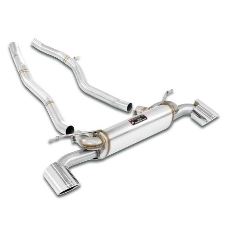  SUPERSPRINT exhaust systems Supersprint Rear exhaust Right O120 - Left O120 TOYOTA GR SUPRA 3.0L Turbo 19+ (with valve) | races-shop.com