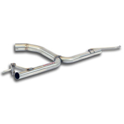 Supersprint Rear pipe "Y-Pipe" Right - Left (Muffler delete) VW GOLF VI 1.4i 09-12