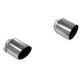  SUPERSPRINT exhaust systems Supersprint Endpipe kit "Race-Gun Metal Grey" Right O100 - Left O100 VW GOLF VII GTI "Performance" 2.0 TSI 16-19 (with valve) | races-shop.com