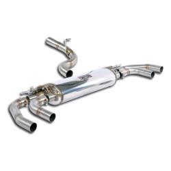 Supersprint Rear exhaust with valves right - left VW GOLF VII R Performance 2.0 TFSI 17+ (with valve)