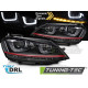 Lighting HEADLIGHTS RED LED SEQ DRL fits VW GOLF VII 13-17 | races-shop.com