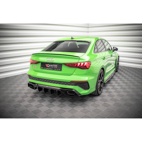 Body kit and visual accessories MAXTON DESIGN rear diffuser for Audi RS3 8Y, glossy black | races-shop.com