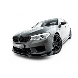 MAXTON DESIGN front splitter for BMW M5 F90, glossy black, V3