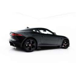 Street Pro Side Skirts Diffusers + Flaps Jaguar F-Type X152 Facelift 2 (Black + Gloss Flaps)