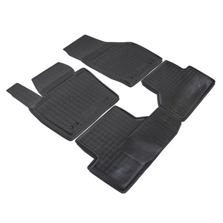 For specific model 3D rubber floor mats for AUDI Q3 2011-2018 4pc | races-shop.com