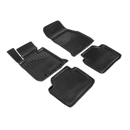 For specific model 3D rubber floor mats for BMW 3 F30/F31 2011-2018 4pc | races-shop.com